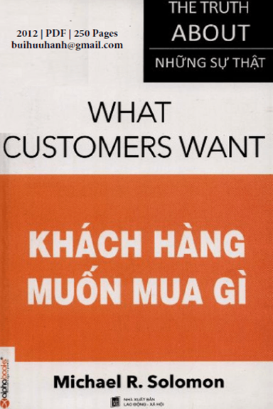Khách Hàng Muốn Mua Gì Michael R. Solomon